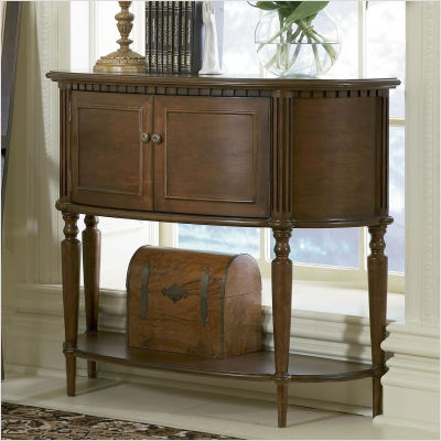 Demilune Console Table with Storage
